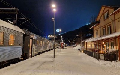 10 Skidorter med tåg & tågstation (Sverige & Norge)